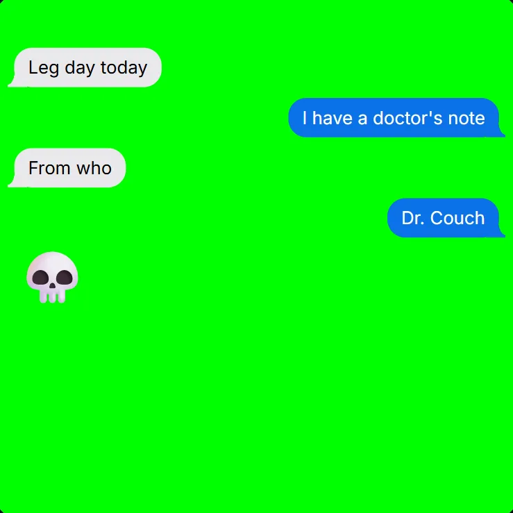 Chat bubbles only on a pure green background, ready for chroma key